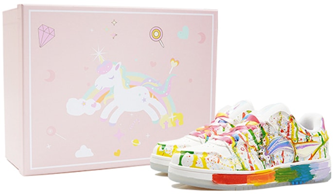 (W) 리닝 천지 로우 '스플래터 레인보우 유니콘 레이저' (Li-Ning 천지 로우 '스.레.유.레') AGCP362-8(Team-P泼墨独角兽女款) Details for (W) 리닝 천지 로우 '스플래터 레인보우 유니콘 레이저' (Li-Ning 천지 로우 '스.레.유.레') AGCP362-8(Team-P泼墨独角兽女款)