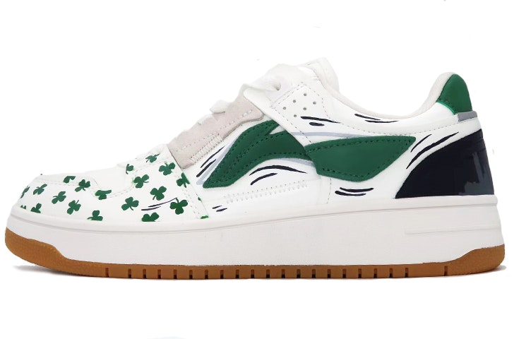 custom-shoes-women-li-ning-tianji-low-top-white-green-clover-city