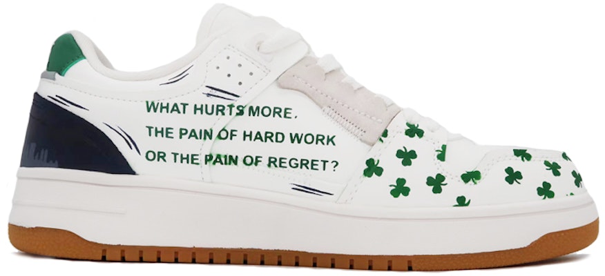 (W) 리닝 천기 로우 '화이트 그린' '클로버 시티' (커스텀) AGCP362-15(Team肆-女款喷绘三叶草) Order (W) 리닝 천기 로우 '화이트 그린' '클로버 시티' (커스텀) AGCP362-15(Team肆-女款喷绘三叶草)