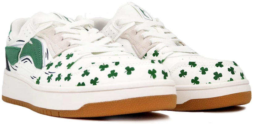 (W) 리닝 천기 로우 '화이트 그린' '클로버 시티' (커스텀) AGCP362-15(Team肆-女款喷绘三叶草) Lookbook (W) 리닝 천기 로우 '화이트 그린' '클로버 시티' (커스텀) AGCP362-15(Team肆-女款喷绘三叶草)