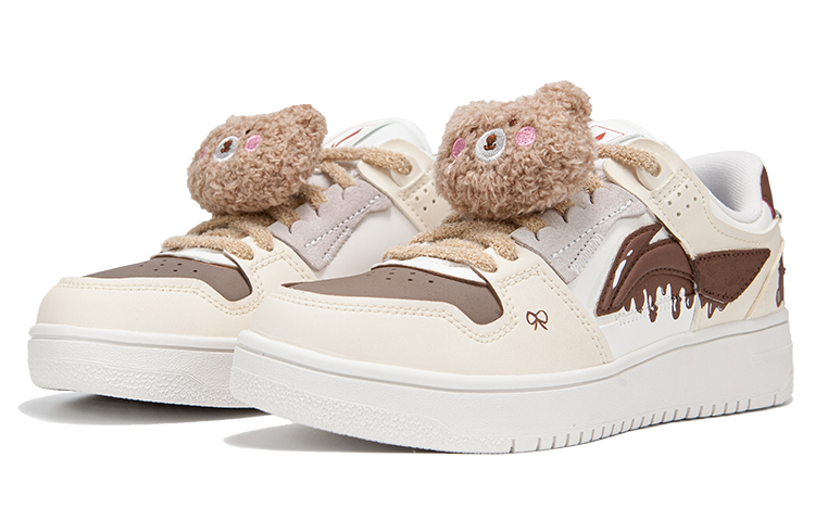Lookbook (W) 리닝 천기 205 '화이트 브라운 - 녹은 아이스크림 곰' (Li-Ning Tianji 205 '화이트 브라운 - 녹은 아곰') AGCS392-1(Teamfour-女款小熊)