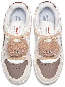 (W) Zapatillas Li-Ning Tianji NO.205 'Blanco Marrón - Oso Helado Derretido' AGCS392-1(Teamfour-女款小熊) Shop (W) Zapatillas Li-Ning Tianji NO.205 'Blanco Marrón - Oso Helado Derretido' AGCS392-1(Teamfour-女款小熊)