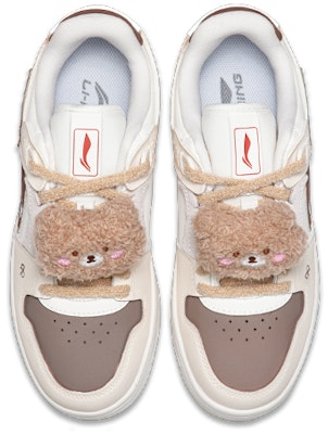 (W) 【定制鞋款】李宁天迹205号‘白棕色 - 融化冰淇淋熊’ AGCS392-1(Teamfour-女款小熊) Shop (W) 【定制鞋款】李宁天迹205号‘白棕色 - 融化冰淇淋熊’ AGCS392-1(Teamfour-女款小熊)