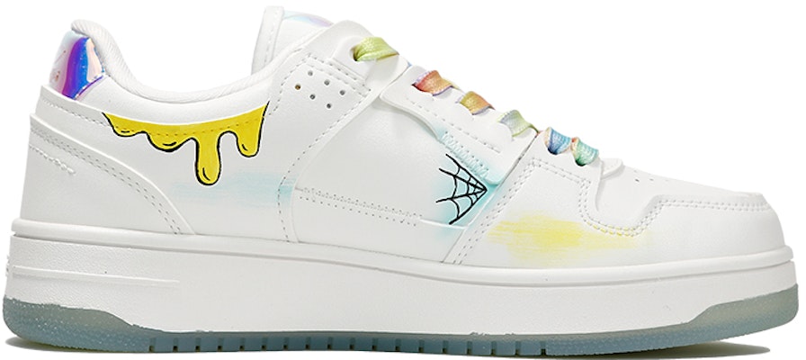 【定制球鞋】 LiNing李寧 天跡 笑臉 皇冠 愛心 低幫 板鞋 女款 紅黃藍 Order 【定制球鞋】 LiNing李寧 天跡 笑臉 皇冠 愛心 低幫 板鞋 女款 紅黃藍