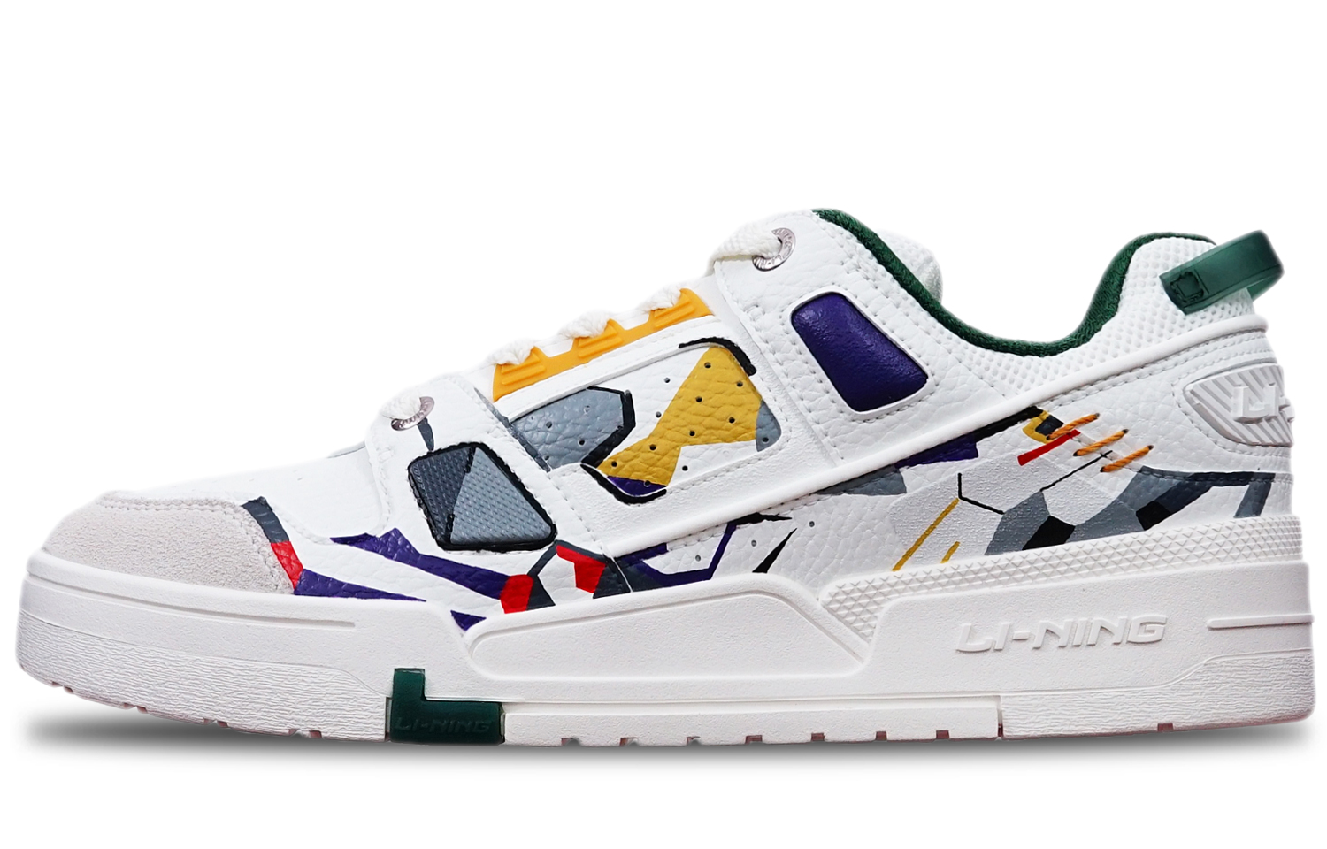 [Custom Shoes] (Women) Li-Ning TianShi 'Cyberpunk Mecha Grey-White-Purple'