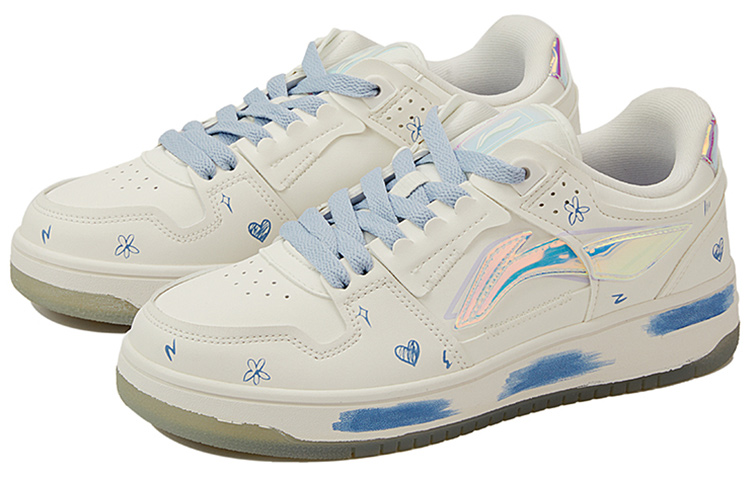 Lookbook (W) [Zapatillas Personalizadas] Li-Ning Way of Wade 'Academy Doodle' AGCP362-8(Team15-女款手绘涂鸦小清新白蓝)