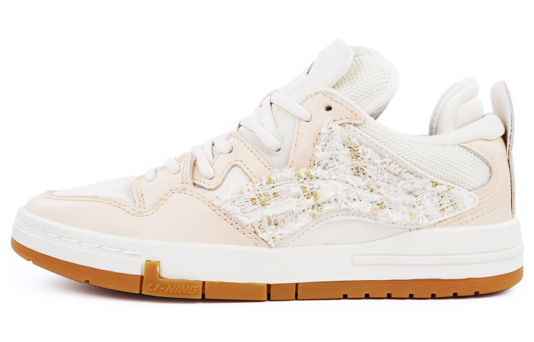 Buy 【定制球鞋】 LiNing李寧 惟吾 惟吾PRO 小香風 貼布 簡約 低幫 板鞋 女款 白棕