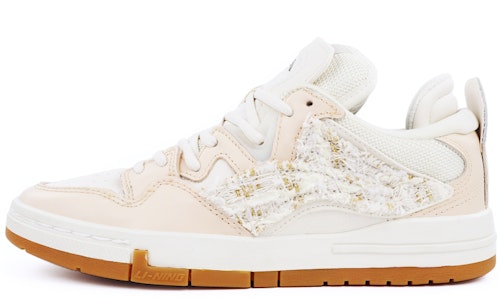 【定制球鞋】 LiNing李寧 惟吾 惟吾PRO 小香風 貼布 簡約 低幫 板鞋 女款 白棕 Buy 【定制球鞋】 LiNing李寧 惟吾 惟吾PRO 小香風 貼布 簡約 低幫 板鞋 女款 白棕