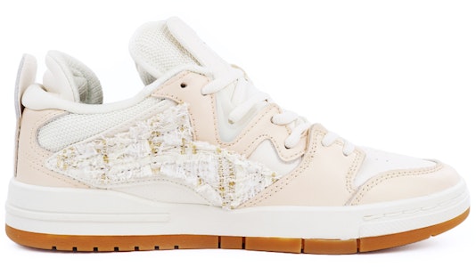 【定制球鞋】 LiNing李寧 惟吾 惟吾PRO 小香風 貼布 簡約 低幫 板鞋 女款 白棕 Order 【定制球鞋】 LiNing李寧 惟吾 惟吾PRO 小香風 貼布 簡約 低幫 板鞋 女款 白棕