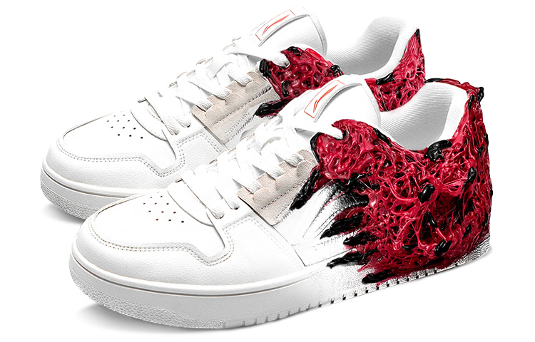 Lookbook 【訂製球鞋】LiNing李寧 天跡 毒液殺 超級反派 克蘇魯 情侶 限量 低帮 板鞋 女款 黑紅