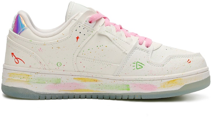 (W) 리닝 웨이드 '귀여운 낙서곰 & 클로버' 커스텀 슈즈 AGCP362-8(Team15-女款手绘涂鸦四叶草白粉红) Order (W) 리닝 웨이드 '귀여운 낙서곰 & 클로버' 커스텀 슈즈 AGCP362-8(Team15-女款手绘涂鸦四叶草白粉红)