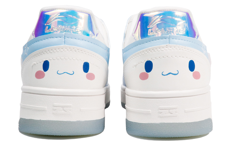 Purchase (W) 리닝 웨이드 "큐티걸 블루화이트 리본" 커스텀 슈즈 AGCP362-8(TeamThree-女款可爱表情包蓝白)