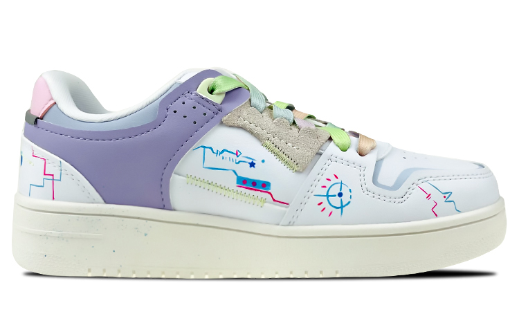 Order (W) [定制鞋] 李宁 韦德之道 '赛博朋克涂鸦' AGCP362-12(Team叁-女款赛博朋克手绘白紫)