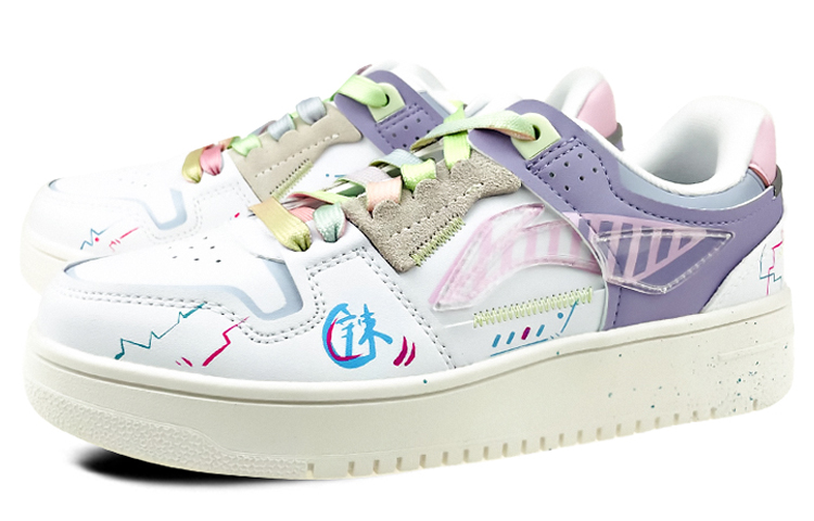 Lookbook (W) [定制鞋] 李宁 韦德之道 '赛博朋克涂鸦' AGCP362-12(Team叁-女款赛博朋克手绘白紫)