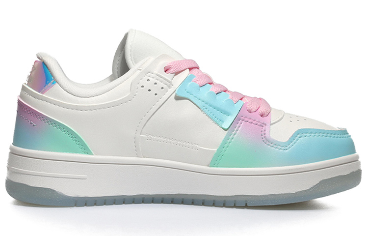 Order 【訂製球鞋】LiNing李寧 天跡 漸變雲朵 酸性金屬 未來科技感 情人節禮物 休閒 低幫 板鞋 女款 鐳射粉