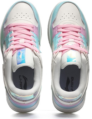 【訂製球鞋】LiNing李寧 天跡 漸變雲朵 酸性金屬 未來科技感 情人節禮物 休閒 低幫 板鞋 女款 鐳射粉 Shop 【訂製球鞋】LiNing李寧 天跡 漸變雲朵 酸性金屬 未來科技感 情人節禮物 休閒 低幫 板鞋 女款 鐳射粉