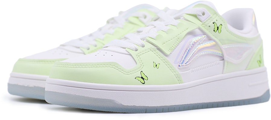 (W) 【定制鞋款】李宁 韦德之道“手绘蝴蝶-抹茶绿” AGCP362-8(Team拾捌-女款蝴蝶绿) Lookbook (W) 【定制鞋款】李宁 韦德之道“手绘蝴蝶-抹茶绿” AGCP362-8(Team拾捌-女款蝴蝶绿)