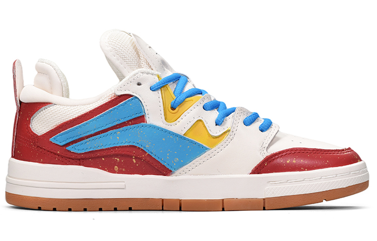 Order 【定制球鞋】 LiNing 李寧 惟吾 家鄉的中國年 灑金 福虎 特殊鞋盒 低幫 板鞋 女款 紅金藍