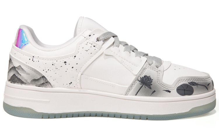 Order (W) [定制鞋] 李宁 韦德之道 '水墨山水' AGCP362-8(Team15-女款中国风手绘黑白灰)