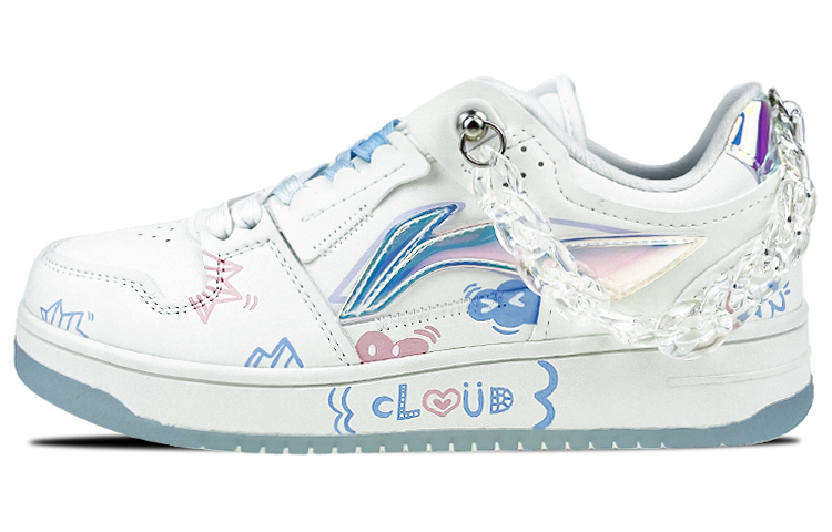 Buy (W) 리닝 웨이드 '레이저 체인 그라데이션 블루' 커스텀 슈즈 AGCP362-8(Team叁-女款镭射链条)