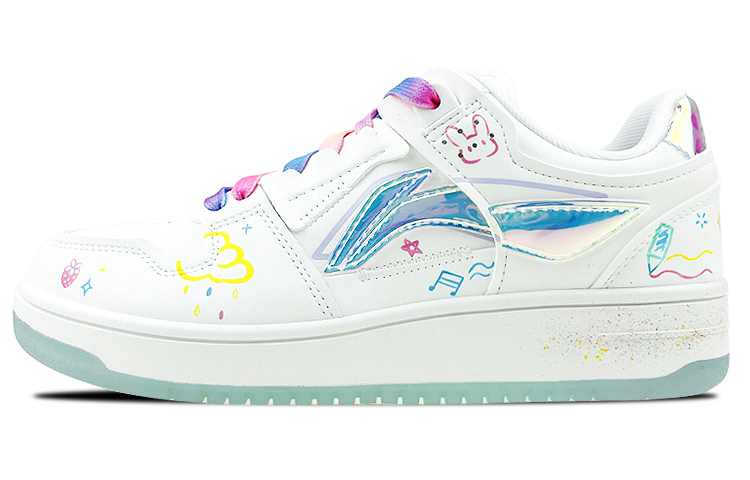 Buy (W) Zapatillas Li-Ning Way of Wade 'Arte Graffiti Colorido y Divertido' AGCP362-8(Team叁-女款涂鸦美乐蒂手绘粉白)