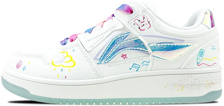 custom-shoes-women-li-ning-way-of-wade-laser-cute-colorful-splatter-art-graffiti