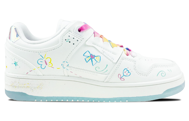 Order (W) Zapatillas Li-Ning Way of Wade 'Arte Graffiti Colorido y Divertido' AGCP362-8(Team叁-女款涂鸦美乐蒂手绘粉白)
