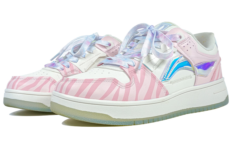 Lookbook (W) [Zapatos Personalizados] Li-Ning Way of Wade 'Cebra Láser Rosa a Rayas' AGCP362-8(Team陆-粉斑马撞色可爱)