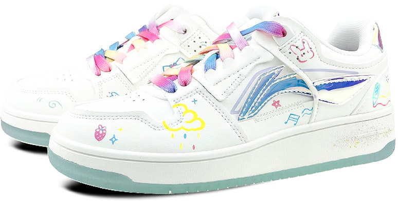 (W) Zapatillas Li-Ning Way of Wade 'Arte Graffiti Colorido y Divertido' AGCP362-8(Team叁-女款涂鸦美乐蒂手绘粉白) Lookbook (W) Zapatillas Li-Ning Way of Wade 'Arte Graffiti Colorido y Divertido' AGCP362-8(Team叁-女款涂鸦美乐蒂手绘粉白)