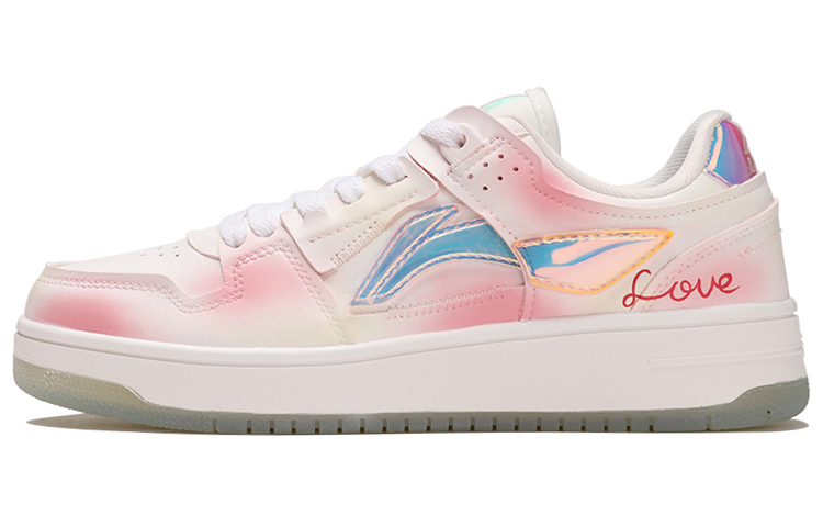 Buy 【定制球鞋】 LiNing李寧 天跡 love 漸變粉 可愛風 甜美 低幫 板鞋 女款 粉色