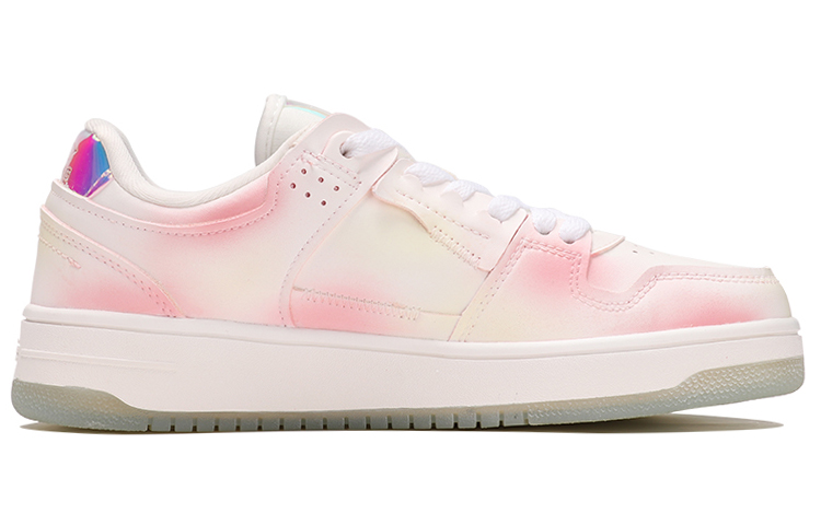 Order 【定制球鞋】 LiNing李寧 天跡 love 漸變粉 可愛風 甜美 低幫 板鞋 女款 粉色