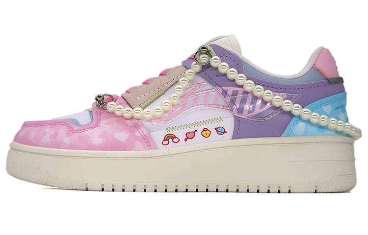 Buy (W) 李寧 WoW「真珠染」ピンク/ブルー (Rīningu WoW 「Shinjuzome」Pinku/Burū) AGCP362-12(Team-肆女款喷绘粉色爱心珍珠)