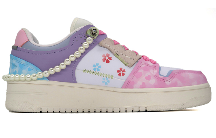 Order (W) 李寧 WoW「真珠染」ピンク/ブルー (Rīningu WoW 「Shinjuzome」Pinku/Burū) AGCP362-12(Team-肆女款喷绘粉色爱心珍珠)