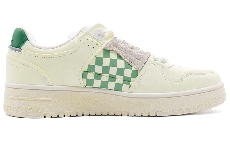 Order 【定制球鞋】 LiNing李寧 天跡 復古主題 田園回憶 低幫 板鞋 女款 白綠