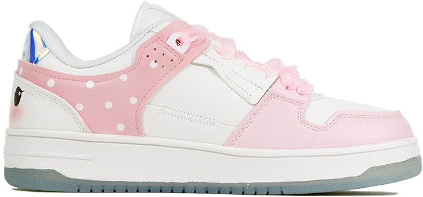 (W) 李寧 WoW リボンハート水玉蝶ネクタイカスタムシューズ AGCP362-8(TeamThree-女款蝴蝶结粉白) Order (W) 李寧 WoW リボンハート水玉蝶ネクタイカスタムシューズ AGCP362-8(TeamThree-女款蝴蝶结粉白)