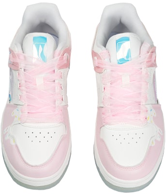 (W) 李寧 WoW リボンハート水玉蝶ネクタイカスタムシューズ AGCP362-8(TeamThree-女款蝴蝶结粉白) Shop (W) 李寧 WoW リボンハート水玉蝶ネクタイカスタムシューズ AGCP362-8(TeamThree-女款蝴蝶结粉白)