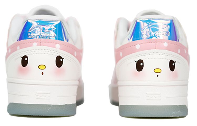 Purchase (W) 李寧 WoW リボンハート水玉蝶ネクタイカスタムシューズ AGCP362-8(TeamThree-女款蝴蝶结粉白)