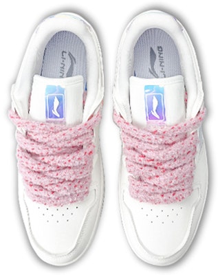 【定制球鞋】 LiNing李寧 天跡 鐳射 奶油冰淇淋 藝術塗鴉 流淌 可愛 手繪噴繪 草莓聖代主題定制 休閒 低幫 板鞋 女款 粉白 Purchase 【定制球鞋】 LiNing李寧 天跡 鐳射 奶油冰淇淋 藝術塗鴉 流淌 可愛 手繪噴繪 草莓聖代主題定制 休閒 低幫 板鞋 女款 粉白