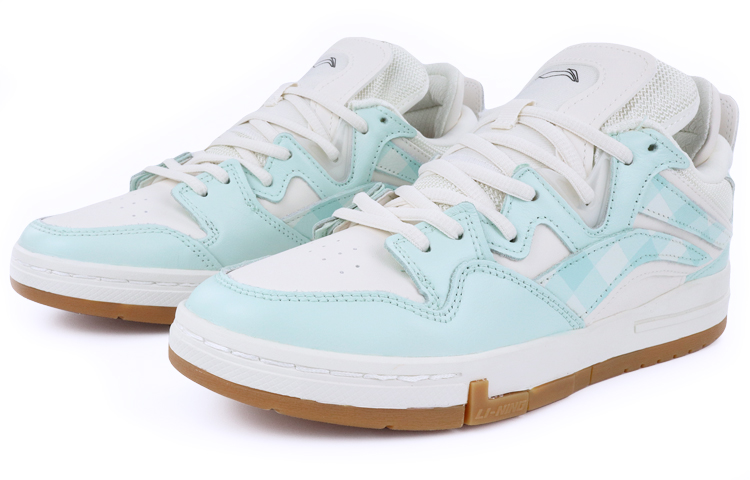 Lookbook (W) 리닝 웨이드 '타탄 플래드' 커스텀 슈즈 AETR006-1(TeamTen-李宁女款格纹白绿)