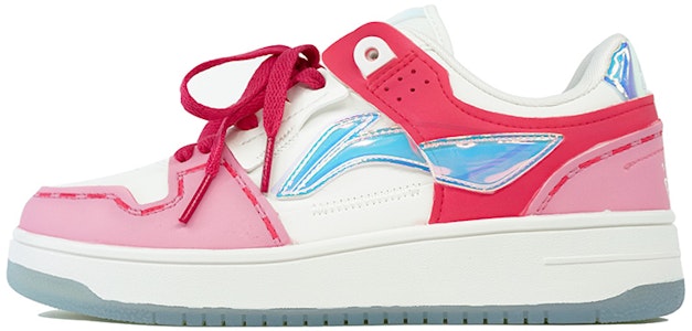 【定制球鞋】LiNing李寧 天跡 情人節限定 玫瑰島嶼 撞色 低幫 板鞋 女款 紅粉 Buy 【定制球鞋】LiNing李寧 天跡 情人節限定 玫瑰島嶼 撞色 低幫 板鞋 女款 紅粉