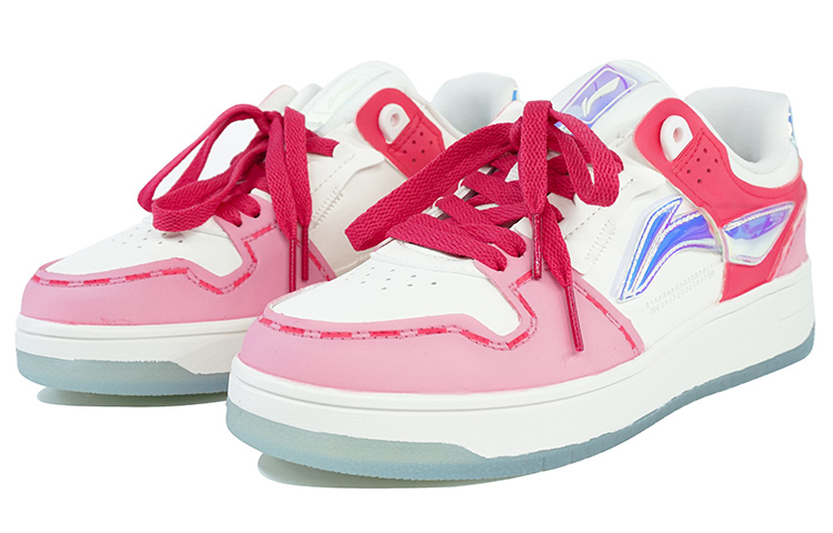 Lookbook 【定制球鞋】LiNing李寧 天跡 情人節限定 玫瑰島嶼 撞色 低幫 板鞋 女款 紅粉