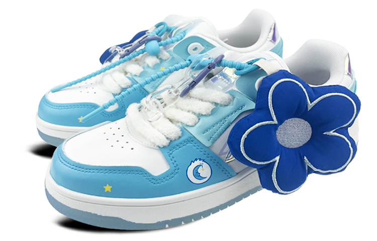 Lookbook (W) [Kasut Custom] Li-Ning Way of Wade 'Hari Valentine - Blue Moon Floral' AGCP362-8(Team叁-女款彩虹熊蓝)