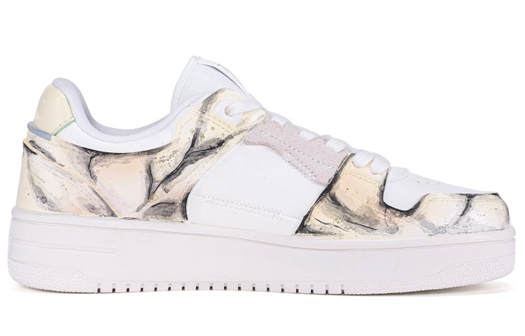 [Custom Shoes] (W) Li-Ning Way of Wade Beige Low Top 'Bohemia Hand-Painted Crackle Tie-Dye' 圖 2