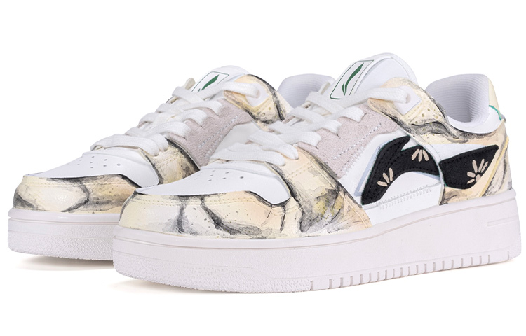 [Custom Shoes] (W) Li-Ning Way of Wade Beige Low Top 'Bohemia Hand-Painted Crackle Tie-Dye' 圖 3