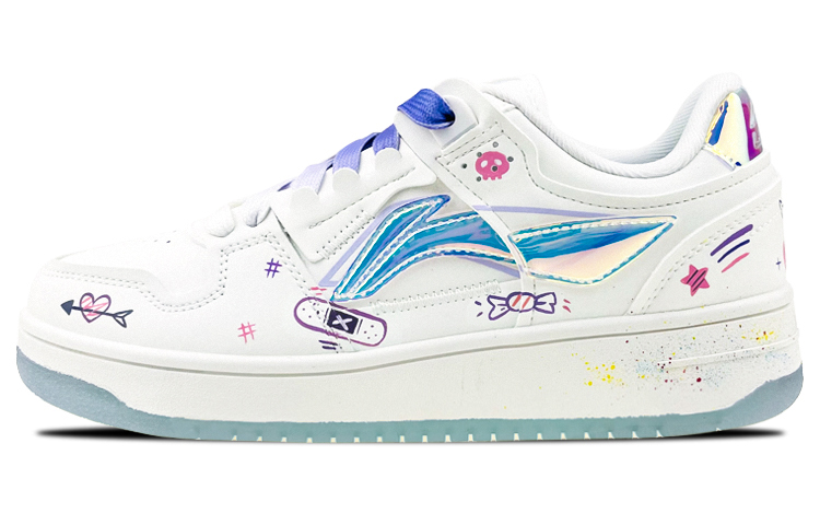 Buy (W) Zapatillas Li-Ning Way of Wade 'Blanco Púrpura' - Estilo Graffiti AGCP362-8(Team叁-女款涂鸦库洛米手绘白紫)
