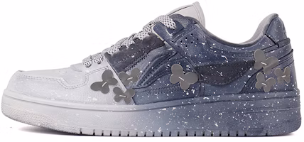 【定製球鞋】 LiNing李寧 天跡 反光蝴蝶 星空元素 低幫 板鞋 女款 灰色 Buy 【定製球鞋】 LiNing李寧 天跡 反光蝴蝶 星空元素 低幫 板鞋 女款 灰色