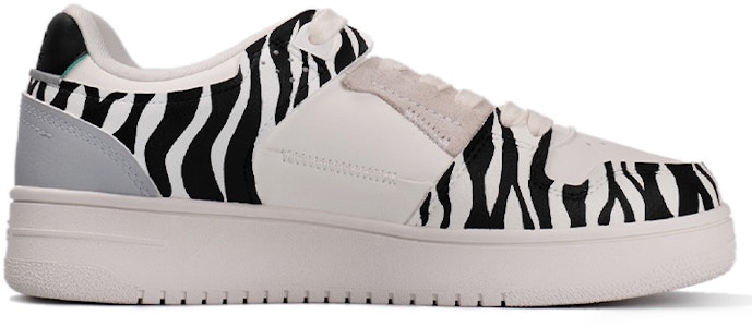 【定制球鞋】LiNing李寧 天跡 復古主題 斑馬 低幫 板鞋 女款 黑白 Order 【定制球鞋】LiNing李寧 天跡 復古主題 斑馬 低幫 板鞋 女款 黑白