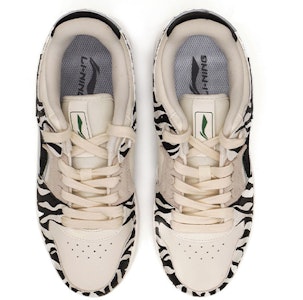 【定制球鞋】LiNing李寧 天跡 復古主題 斑馬 低幫 板鞋 女款 黑白 Shop 【定制球鞋】LiNing李寧 天跡 復古主題 斑馬 低幫 板鞋 女款 黑白