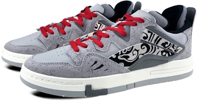 【定制球鞋】 LiNing李寧 惟吾 PRO 是在玩鞋 新年 祥雲 吉祥 喜慶 低幫 板鞋 女款 黑紅灰 Lookbook 【定制球鞋】 LiNing李寧 惟吾 PRO 是在玩鞋 新年 祥雲 吉祥 喜慶 低幫 板鞋 女款 黑紅灰