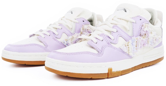 【定制球鞋】LiNing李寧 惟吾 PRO 小香風 貼布 簡約 低幫 板鞋 女款 白紫 Lookbook 【定制球鞋】LiNing李寧 惟吾 PRO 小香風 貼布 簡約 低幫 板鞋 女款 白紫